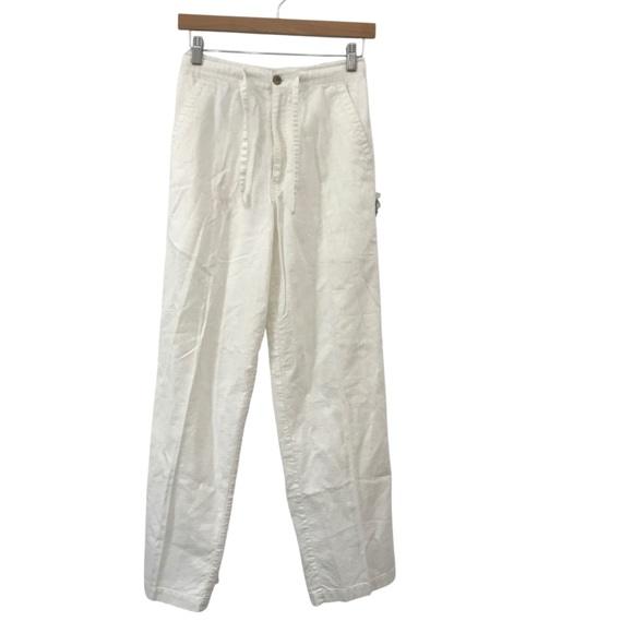 Cubavera Men's Linen Blend score Drawstring Pants Small 28-30 Beach Boho - Picture 1 of 4